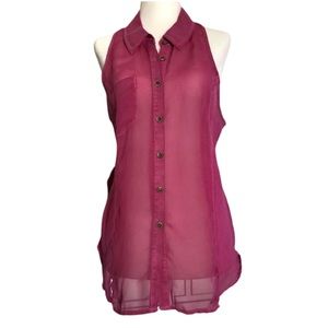 Free People | Button Down Sheer Tank